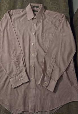 Sears Men's Store Vintage Regular Cut Pinstripe Button-Up Shirt - 16.5-34/35 Lrg - Image 1 of 4