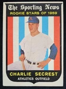 1959 Topps #140 Charlie Secrest Kansas City Athletics - RC - Picture 1 of 2