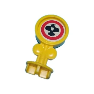Cartello giallo ricambio traffico aereo pista ribaltabile Fisher Price Little People - Foto 1 di 3