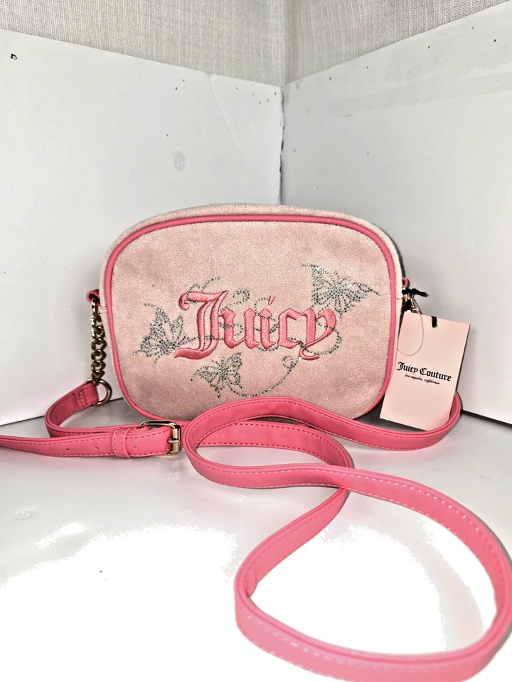 Juicy Couture Y2K Pink Logo Crossbody – Adjustable Strap, New With Tags - Image 1 of 4