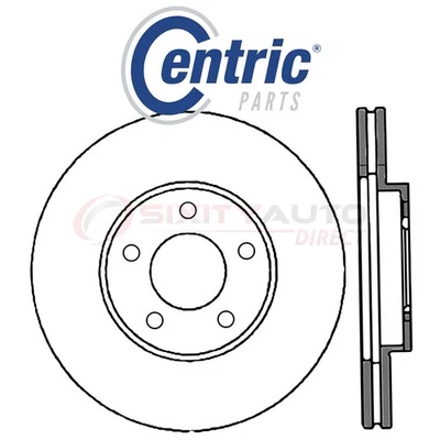 Centric C-TEK Disc Brake Rotor for 1996-1997 Ford Thunderbird 3.8L 4.6L V6 re Foto 1 de 4