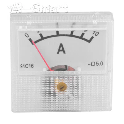 91C16 Analog Panel AMP Meter DC Ammeter Current Gauge Meter DC 0-10A/20A/30A/50A - Image 1 of 4