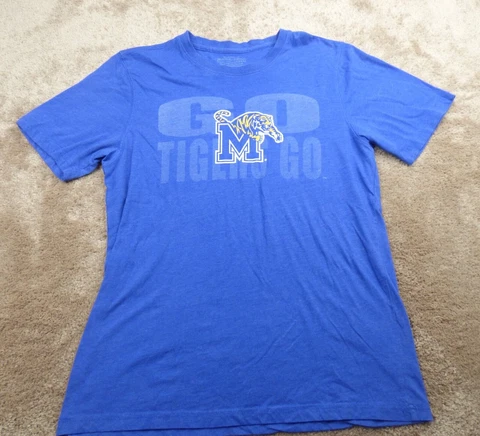 Memphis Tigers Shirt Adult Large Blue White Basketball Tigers Ladies 5.11* Cover