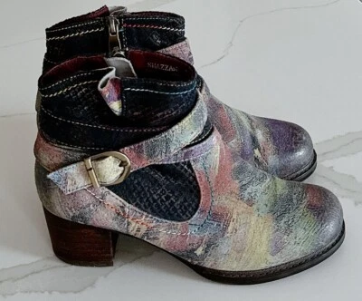 Spring Step Size 36 US 5.5-6 L'Artiste Shazzam Ankle Boots Bootie Multicolor - Image 1 of 4