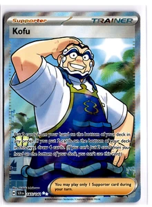 Juego de cartas coleccionables Pokémon Kofu (arte completo) 165/142 Sv07: corona estelar ultra raro - Imagen 1 de 2