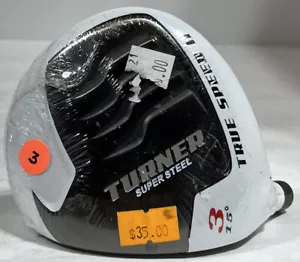 Tête de club de golf Turner True Speed 2 Super Steel 3 bois remplacement main gauche NEUF - Photo 1 sur 4