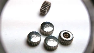 Enicar S/S Crowns, 4.75 mm x 2.5 mm S/S Crown. A set of 5 PER ORDER - Picture 1 of 5