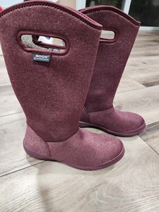 BOGS Women's Summit Plum Burgundy Waterproof Insulated Boots size 7 - Picture 1 of 4