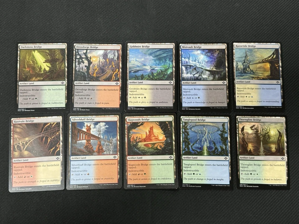 MTG *Set of 10 Artifact Dual Lands* (NM) Modern Horizons 2 Magic Free Shipping - Image 1 of 1