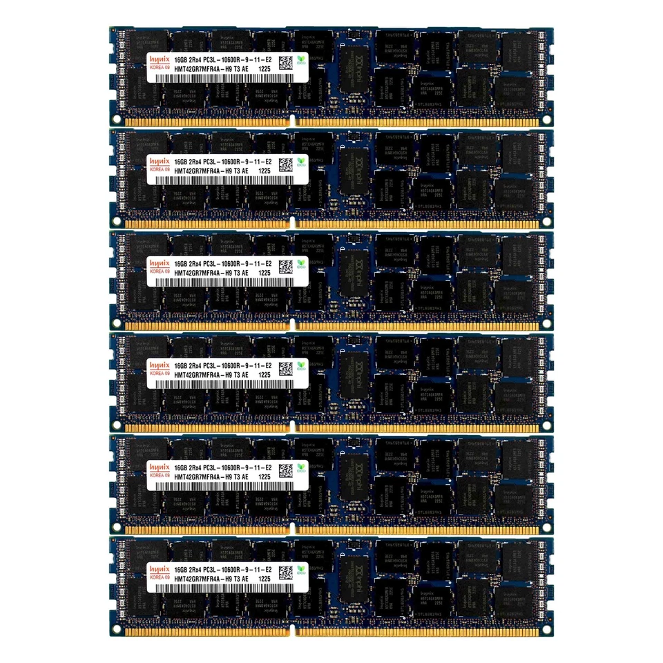 PC3L-10600 6x16GB HP Proliant SL270S SL4540 WS460c G8 647650-071 Memory Ram - Image 1 of 1