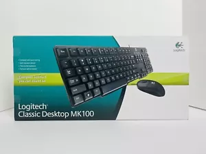 Logitech MK100 Classic Desktop Keyboard + Mouse - Picture 1 of 13