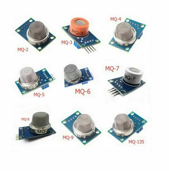 MQ-2 MQ-3 MQ-4 MQ-5 MQ-6 MQ-7 MQ-8 MQ-9 MQ-135 Gas Detection Alarm Sensor Module