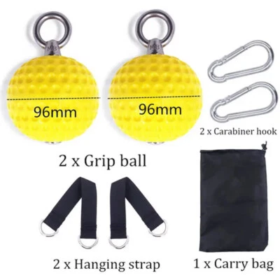 7,2/9,6 cm Cannonball Grip Pull Up Balls Brazo Fuerza Muscular Entrenamiento Gimnasio Hogar Foto 1 de 4