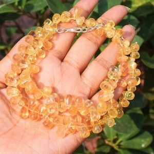 Top Quality Ever Citrine 280.Cts Excellent Beaded Amazing Necklace VK 34 E557 - Picture 1 of 3