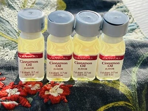 LorAnn Cinnamon Oil Super Strength Flavor, 1 dram (.0125 fl oz - 3.7ml) 4 Bottle - Picture 1 of 1