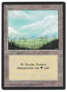 ►Magic-Style◄ MTG - Wald (Forest/Plains) - German Revised FBB MISPRINT - EX/EX+ - Picture 1 of 1