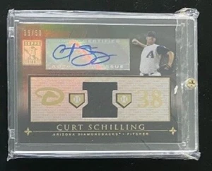 2010 Topps Tribute Curt Schilling Auto & Jersey Relic Arizona Dbacks #39/50 - Picture 1 of 2