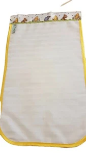 Handmade White Baby/Doll Sheet/Winniethe Pooh SatinTopEdge/YellowEdge 50cmx30cm - Picture 1 of 4