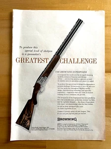 1961 Original Print Ad Browning SuperPosed Shotguns Gauge 12 20 28 410 - Picture 1 of 1