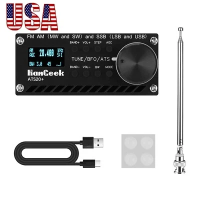 ATS-20+ Plus ATS20 V2 SI4732 Radio Receiver DSP SDR Receiver FM AM USA stock - Image 1 of 4