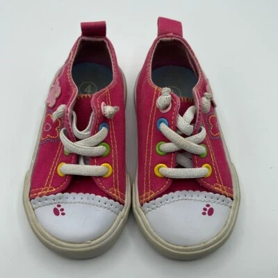 Tênis Garanimals infantil menina rosa quente com flores - Tamanho 4 - Imagem 1 de 4