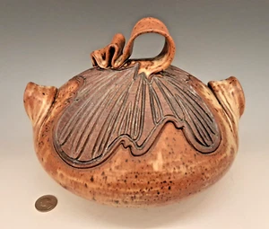 KRIS PIXTON Signed Studio Art Pottery Stoneware BIG 10" Covered Bowl Casserole - Picture 1 of 24