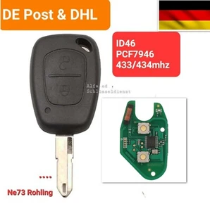 Auto Funk Schlüssel 433MHz PCF7946 für Renault Trafic Kangoo Master Opel Vivaro - Bild 1 von 4