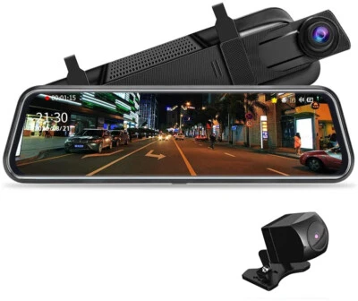 SPECCHIETTO RETROVISORE 9.66INCH TOUCH FULL HD 1080P VIDEOCAMERA DASH CAM  AUTO - Immagine 1 di 4