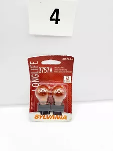 Sylvania LongLife 3757 Two Bulbs Front Turn Signal Replace Stock OE - Picture 1 of 2