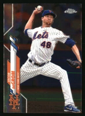 Jacob deGrom 2020 Topps Chrome #81 BASEBALL Card - Image 1 of 2
