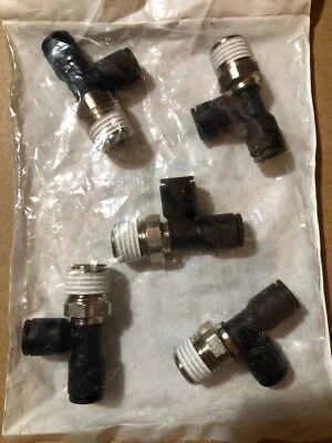 LEGRIS  KP23957  Run Tee  1/4” X 1/4” NPTF  PKG of 5 - Image 1 of 2