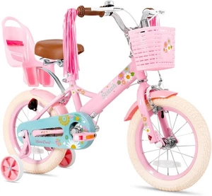 STITCH Fantasy bike 14 Inch Wheels 3-5 years Girls Stabilisers & Basket 14'' - Picture 1 of 9