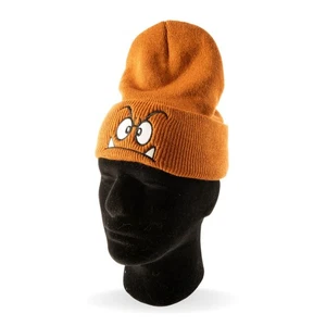 Mario Goomba Brown Knit Beanie Skullcap Winter Hat Cosplay Adult Size - Picture 1 of 6