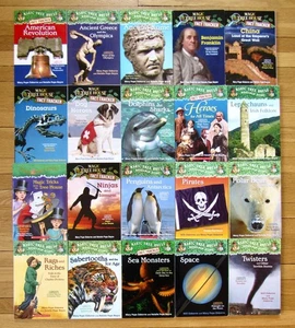 Lot 20 MAGIC TREE HOUSE RESEARCH GUIDES & FACT TRACKERS Mary Pope Osborne PB VGC - Imagen 1 de 3