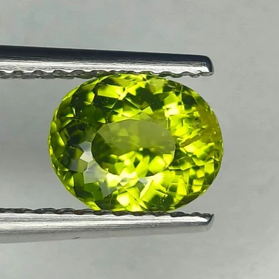 💕100% NATURAL 1.31Cts BEAUTIFUL SUPER GREEN PAKISTAN PERIDOT . - Image 1 of 4