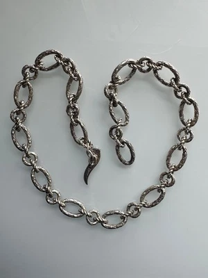 "Cadena de plata esterlina 925 Jai for John Hardy patrón cocodrilo eslabón ovalado 20""" Foto 1 de 4