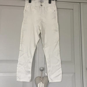 Dorothy Perkins Frankie Cropped Cream Size 6 Jeans Two Very Slight Marks - Picture 1 of 5