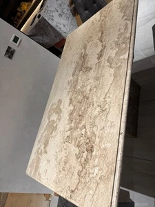 Solid Marble dining table, used but looks brand new stone colour - Picture 1 of 4