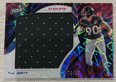 T.J. WATT 2021 PLAYER OF THE DAY JUMBO JERSEY KABOOM 78/99 RARE! - Image 1 of 2
