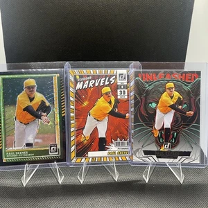 2025 Donruss Paul Skenes Black Circles Optic, Unleashed,Diamond Marvels - 4 Lot - Picture 1 of 7