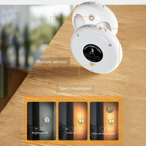 Veilleuse LED design magnétique sans fil avec fonctions d'activation intelligentes - Photo 1/5
