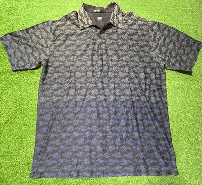 Camisa Polo Tiger Woods Para Hombres 2XL Abstracta Estampado Completo Golf Geométrico TW Foto 1 de 4