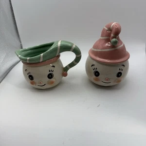 Johanna Parker Carnival Cottage Christmas Sugar & Creamer Set - Snowmen - Picture 1 of 6