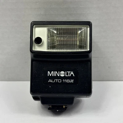 Vintage Minolta Auto 118X Detachable Camera Flash - Free Shipping - Image 1 of 4