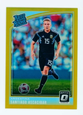 Tarjeta de novato Santiago Ascacibar Panini Donruss Optic Gold Holo 2018-19 clasificación 2/10 Foto 1 de 3