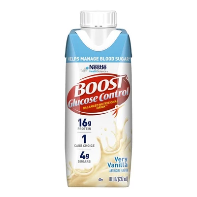 Nestle Boost Glucose Control Balanced Nutritional Drink Very Vanilla 8 oz 24 Ct - Image 1 of 3