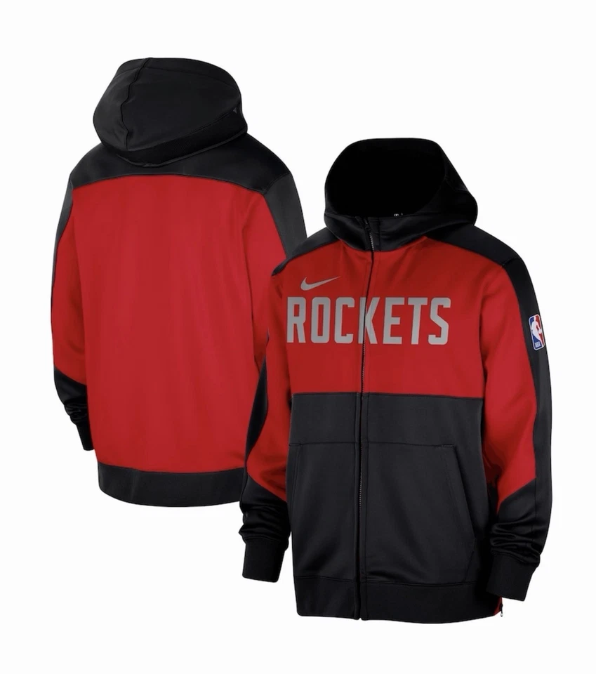 Nike Houston Rockets Showtime Authentic Jacket dri fit Hoodie XL. C6