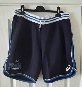 BNWT MENS ASICS BLUE SHORTS SIZE XXL ITALIA - Picture 1 of 7