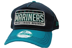 Seattle Mariners New Era 9Forty MLB Baseball Trucker Meshback Cap Hat - Picture 1 of 6
