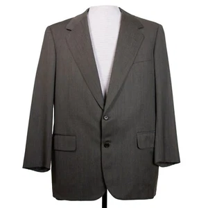 Cappotto sportivo blazer lana spina di pesce oliva grigio oliva Oxxford Clothes uomo 41R - Foto 1 di 12